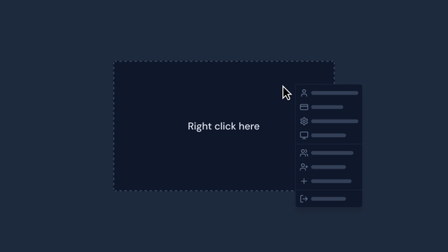 ContextMenu preview
