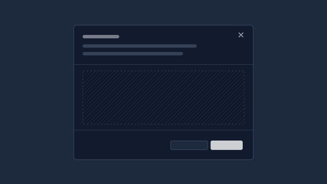 Modal preview